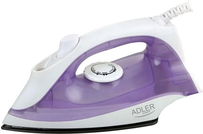 Picture of Adler Iron | | AD 5019 | With cord | 1600 W | Water tank capacity 100 ml | Continuous steam 10 g/min | Violet/White