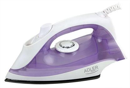 Picture of Iron | Adler | AD 5019 | With cord | 1600 W | Water tank capacity 100 ml | Continuous steam 10 g/min | Violet/White