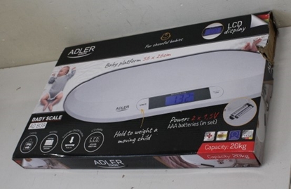 Picture of Adler SALE OUT. AD 8139 Child Scale | | AD 8139 | Maximum weight (capacity) 20 kg | Accuracy 10 g | White | USED AS DEMO