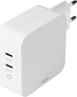 Изображение adowarka Deltaco Deltaco PD Ladegerät 100W 2x USB-C Gan weiß