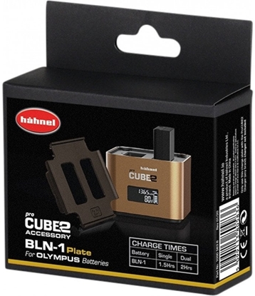 Picture of adowarka do aparatu Hahnel Hähnel ProCUBE 2 Plate for Olympus BLN-1 Battery