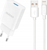 Picture of adowarka Dudao adowarka sieciowa A4EU USB-A 2.1A - biaa + kabel USB-A - Lightning