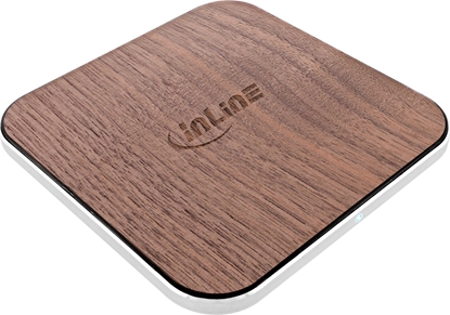Изображение adowarka InLine InLine® Qi woodcharge, Smartphone wireless fast charger, 5/7,5/10W/15W, type C