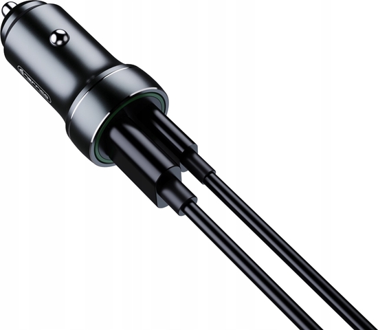 Picture of adowarka Jellico JELLICO adowarka samochodowa F4 PD 20W 1xUSB-C + 1xUSB QC3.0 + kabel USB-C Czarny