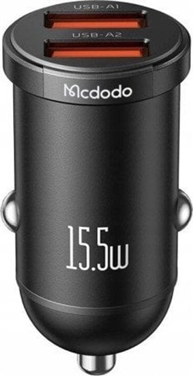 Изображение adowarka Mcdodo adowarka samochodowa Mcdodo CC-2950, 2x USB, 15.5W (czarna)