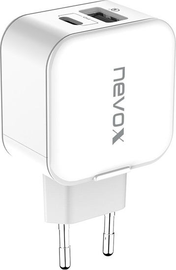 Picture of adowarka Nevox nevox 20W USB-C PD + USB QC 3.0 Ladegerät weiß