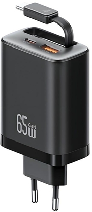 Picture of adowarka sieciowa USAMS Xiang Series CC299 65W 1xUSB-C 1xUSB-A + kabel USB-C czarny