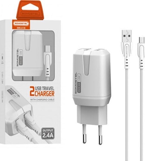 Picture of adowarka Somostel SMS-A139 2x USB-A 2.4 A (28235)