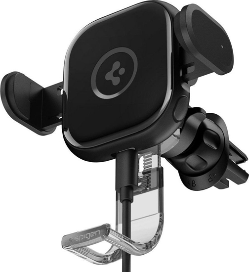 Picture of adowarka Spigen SPIGEN UTS12W ONETAP UNIVERSAL VENT CAR MOUNT WIRELESS CHARGER BLACK