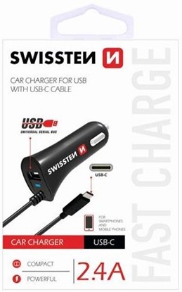 Picture of adowarka Swissten Jednoczciowa 1x USB-A 2.4 A  (20111500)
