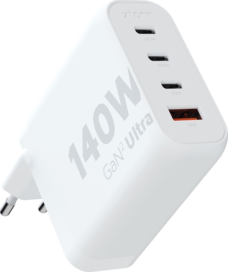 Picture of adowarka Xtorm adowarka cienna Ultra GaN2 140W 3xUSB-C PD,USB QC 3.0 Biaa