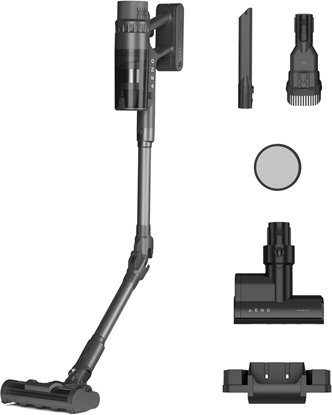 Attēls no AENO Cordless Stick Vacuum Cleaner SC2  29.6V DC  530W  2500mAh  foldable tube  turbo main and mite brush  selfstanding