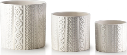 Attēls no Affek Design NEVA Komplet 3 doniczek                 XL19.5xh19cm L16xh14cm M13.5xh12cm