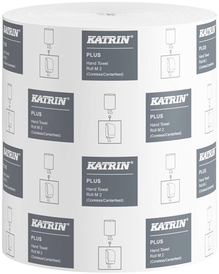 Picture of Katrin Aftørringspapir Katrin Plus M2 2-la 23cmx167m 6rl/kar 448610 - (6 ruller pr. karton)