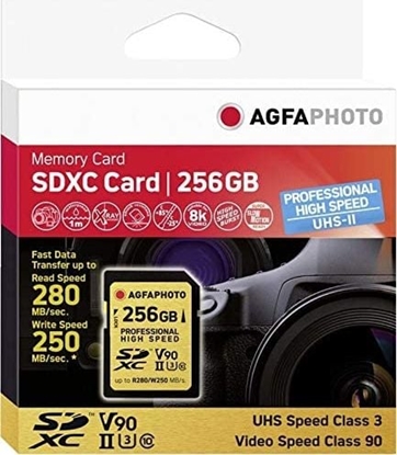 Picture of AgfaPhoto SDXC UHS II      256GB Professional High Speed U3 V90