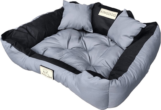 Picture of AIO FACTORY Legowisko Personalizowane KINGDOG 55x45 Ciemnoszare