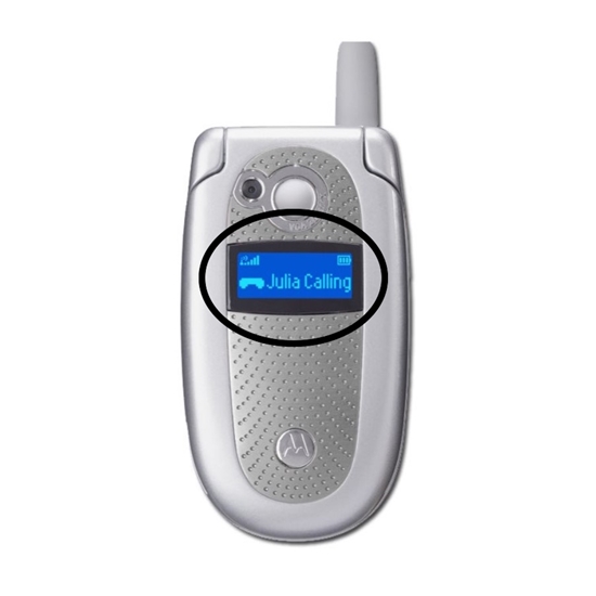 Picture of Aizsargājošs ārējais korpuss displejam Motorola V500 V520 Melns