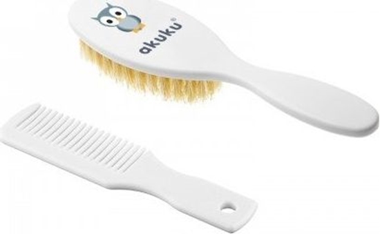 Picture of Akuku Szczotka z Naturalnego Wosia + Grzebie