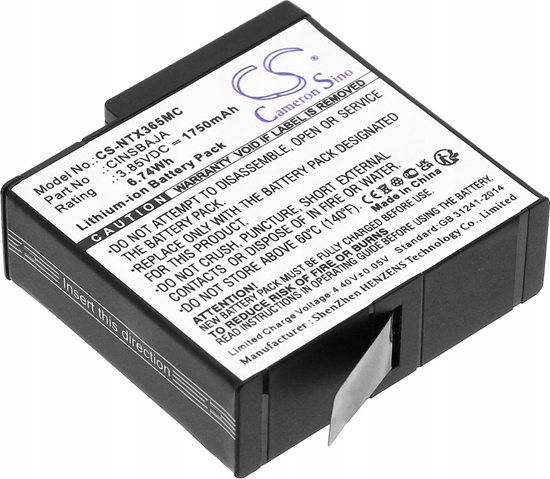 Picture of Akumulator Cameron Sino Akumulator Bateria Typu Cinsbaja Do Kamer Insta360 Insta 360 Ace / Ace Pro / Cs-ntx365mc
