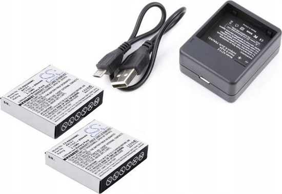 Picture of Akumulator Cameron Sino Zestaw 2x Bateria + adowarka Do Xiaomi Yi Az13-1