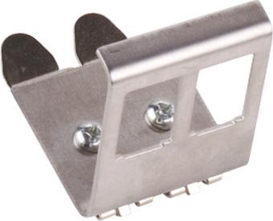 Изображение Alantec Adapter mocowania typu keystone na szyn DIN (TH-35) 2x modu keystone (MKA-TH35-2)