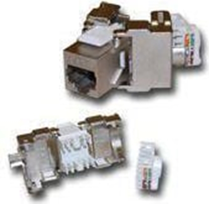 Изображение Alantec Modu keystone RJ45 beznarzdziowy STP kat.5E PoE+ - badanie jakoci (MB002)