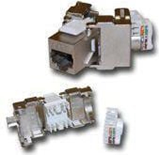 Изображение Alantec Modu keystone RJ45 beznarzdziowy STP kat.5E PoE+ - badanie jakoci (MB002)