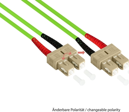 Attēls no Alcasa Alcasa LW-801SC5 kabel InfiniBand / wiatowodowy 1 m SC Zielony