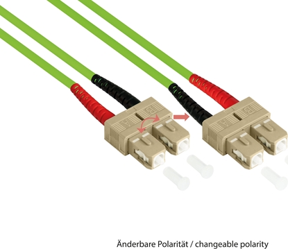 Attēls no Alcasa Alcasa LW-802SC5 kabel InfiniBand / wiatowodowy 2 m SC Zielony