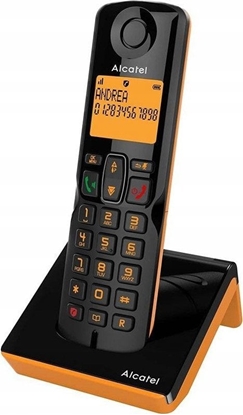 Attēls no ALCATEL S280 BLACK/ORANGE - TELEFON DECT