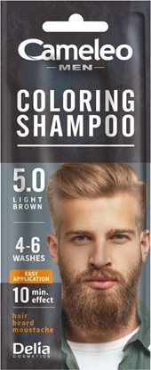Attēls no Alkotest CAMELEO_Men Coloring Shampoo szamponetka koloryzujca dla mczyzn 5.0 Brz15ml