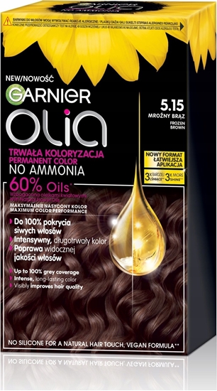 Picture of Alkotest GARNIER_Olia farba do wosów 5.15 Frozen Brown