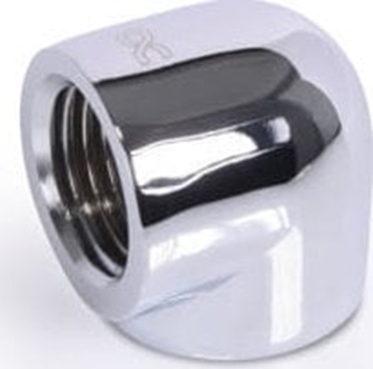 Attēls no Alphacool Alphacool Eiszapfen Adapter 90 Grad G1/4 Zoll IG auf G1/4 Zoll IG - chrome