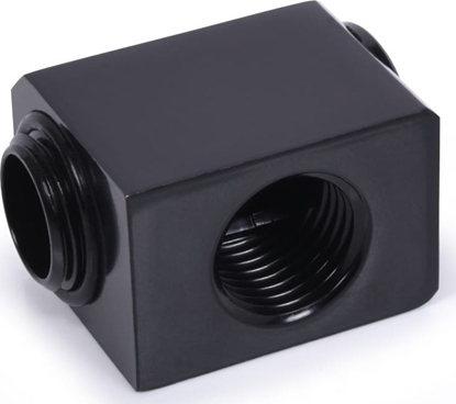 Attēls no Alphacool Alphacool Low Profile Adapter 90 Grad G1/4 Zoll AG auf G1/4 Zoll IG - drehbar - schwarz