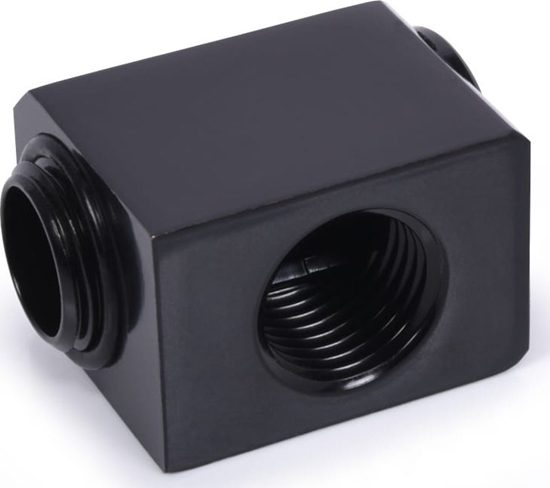 Picture of Alphacool Alphacool Low Profile Adapter 90 Grad G1/4 Zoll AG auf G1/4 Zoll IG - drehbar - schwarz
