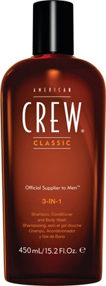 Picture of American Crew AMERICAN CREW_3in1 Shampoo Conditioner And Body Wash szmpon odywka i el do kpieli 250ml