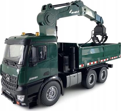 Picture of Amewi AMEWI Mercedes-Benz Arocs Licens Crane Truck w. Tipper RTR green