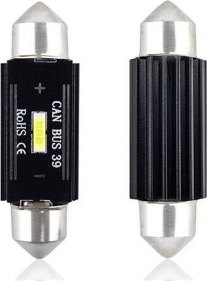 Изображение AMiO LED CANBUS 1 SMD UltraBright 1860 Festoon 39mm White 12V/24V