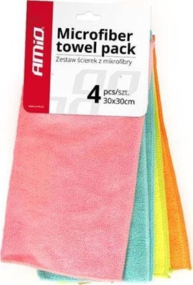 Picture of AMiO Zestaw ciereczek z mikrofibry 4 szt 30x30 Cwash-02
