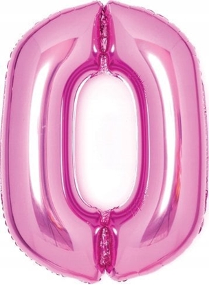 Attēls no AMSCAN Balon foliowy Cyfra 0 róowa 47x66cm N26 zapakowany 9914040