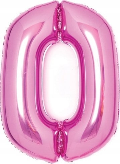 Picture of AMSCAN Balon foliowy Cyfra 0 róowa 47x66cm N26 zapakowany 9914040