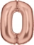 Picture of AMSCAN Balon foliowy cyfra 0 satynowy róowe zoto 86cm 9917312