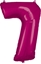Изображение AMSCAN Balon foliowy dua cyfra 7 róowy 57x86cm 9907289