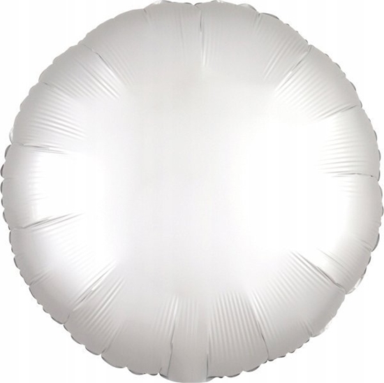 Picture of AMSCAN Balon foliowy Lustre biay okr±gy 43cm