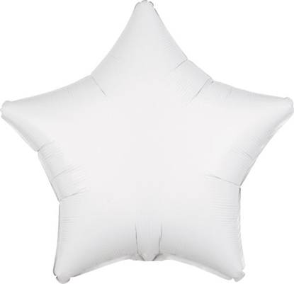 Attēls no AMSCAN Balon foliowy metalik biay gwiazda 48cm luzem 9914091-92