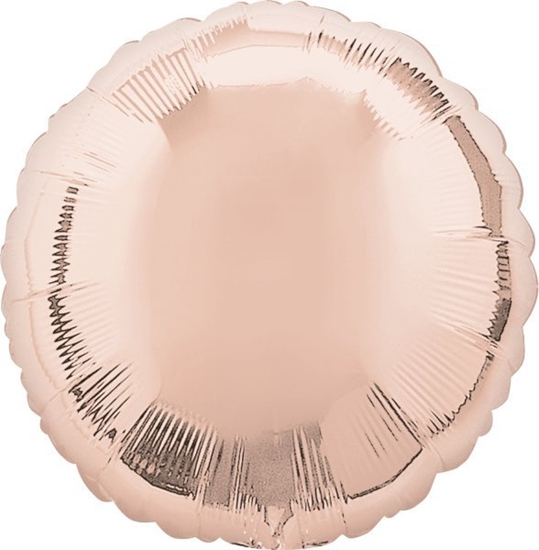 Picture of AMSCAN Balon foliowy metalik róowe zoto okrgy 43cm 9914092