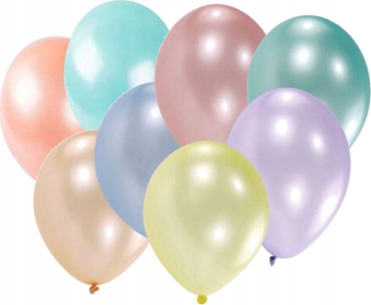 Picture of AMSCAN Balony lateksowe perowe 25,4cm / 10" 8 sztuk 6415