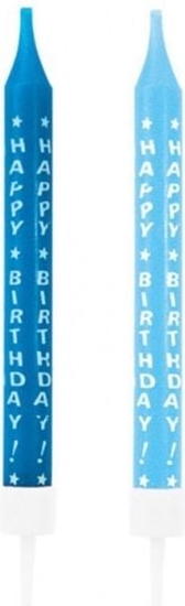 Picture of AMSCAN wieczki Niebieskie Happy Birthday 10 Sztuk (GXP-629801)