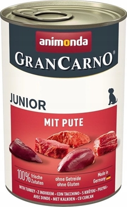 Изображение Animonda GranCarno Junior z indykiem Mokra karma dla psa w puszce 400g