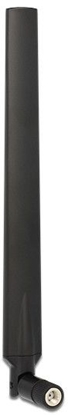 Attēls no Delock WLAN 802.11 ac/a/h/b/g/n Antenna RP-SMA plug 5 - 7 dBi omnidirectional with tilt joint black